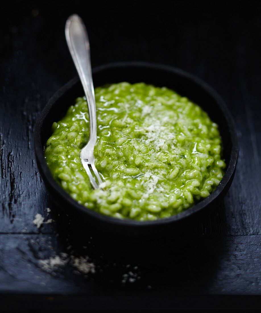 Green risotto