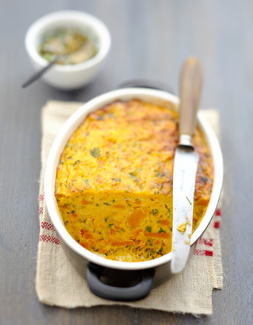 Carrot terrine,chervil sauce