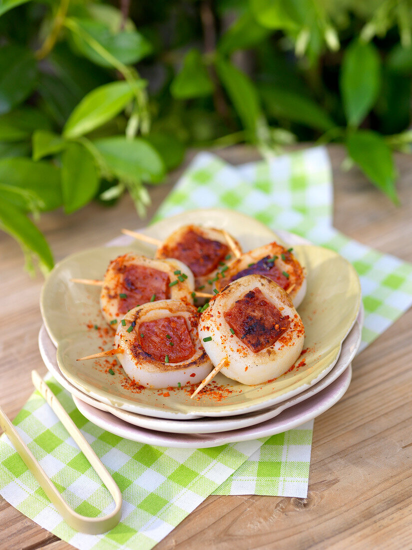 Calamary rings with chorizo