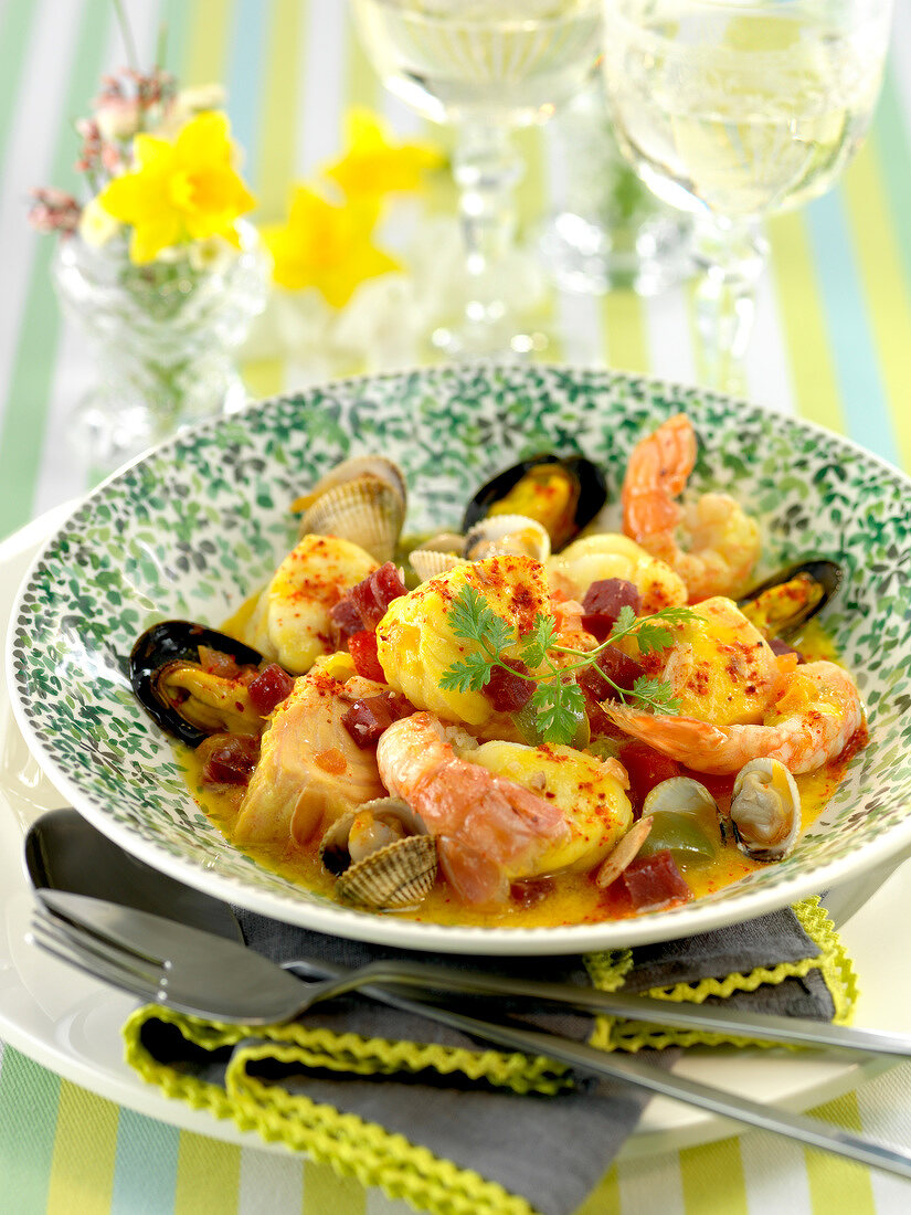 Spanish seafood Blanquette