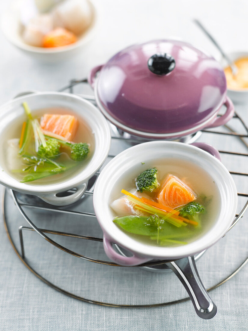 Fish and vegetable broth