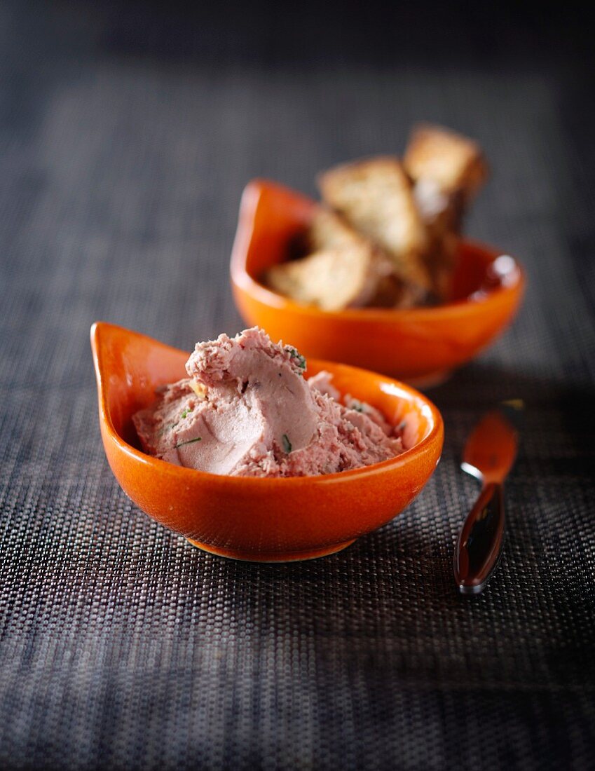 Chicken liver mousse with Armagnac