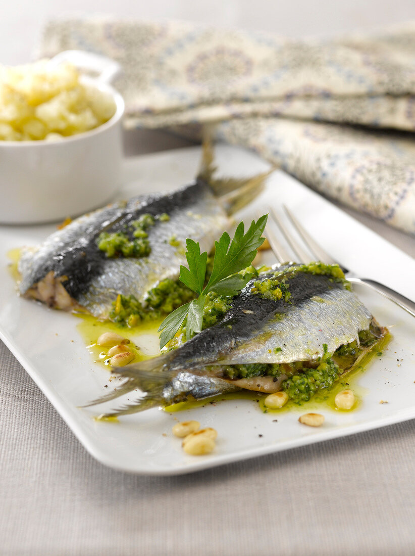 Sardinen mit Gremolata