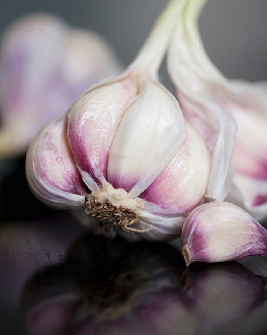 Heads of garlic