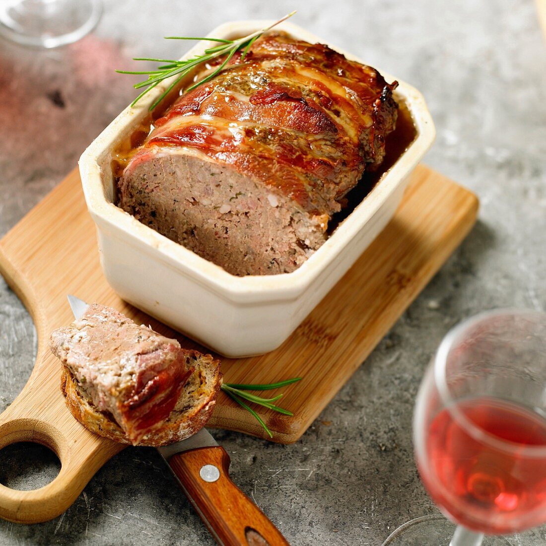 Fasanenterrine mit Banyuls-Roséwein