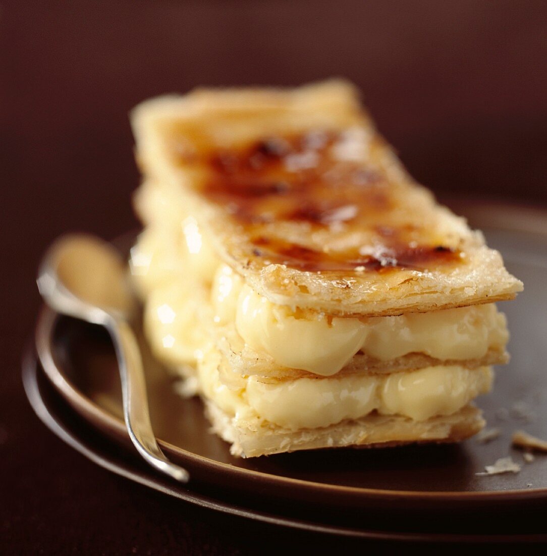 Mille Feuille mit weisser Schokolade