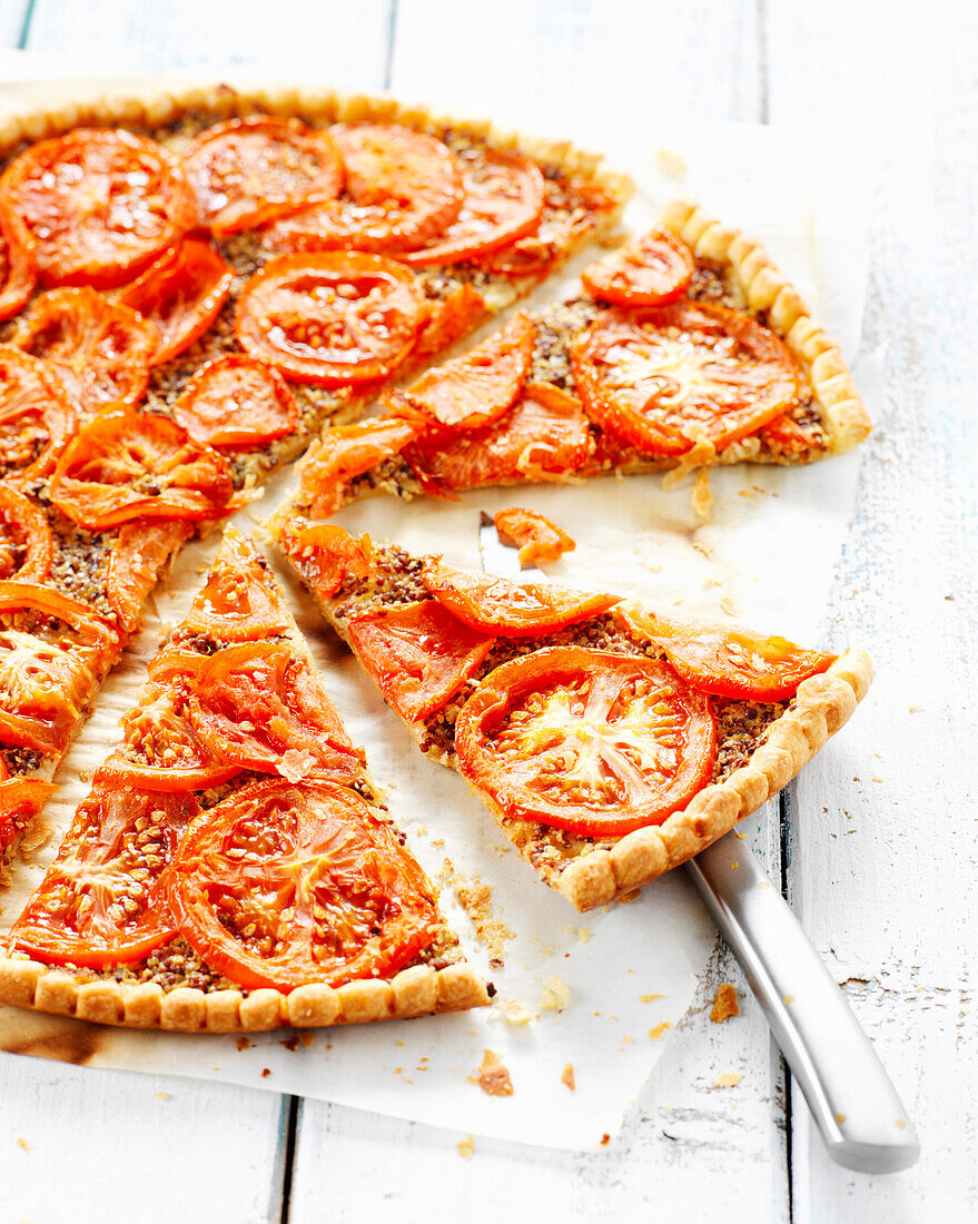 Thin tomato tart