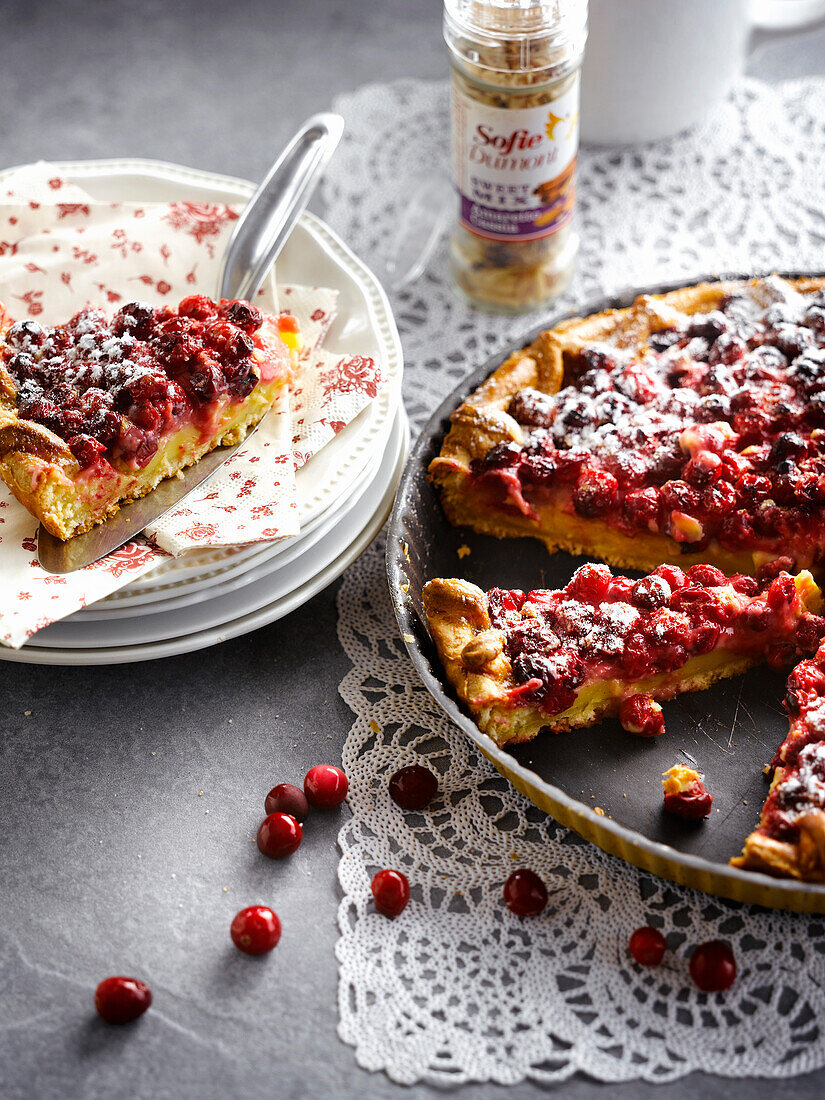 Clafoutis mit Moosbeeren