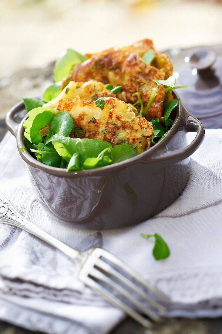 Cancoillotte and watercress Criques