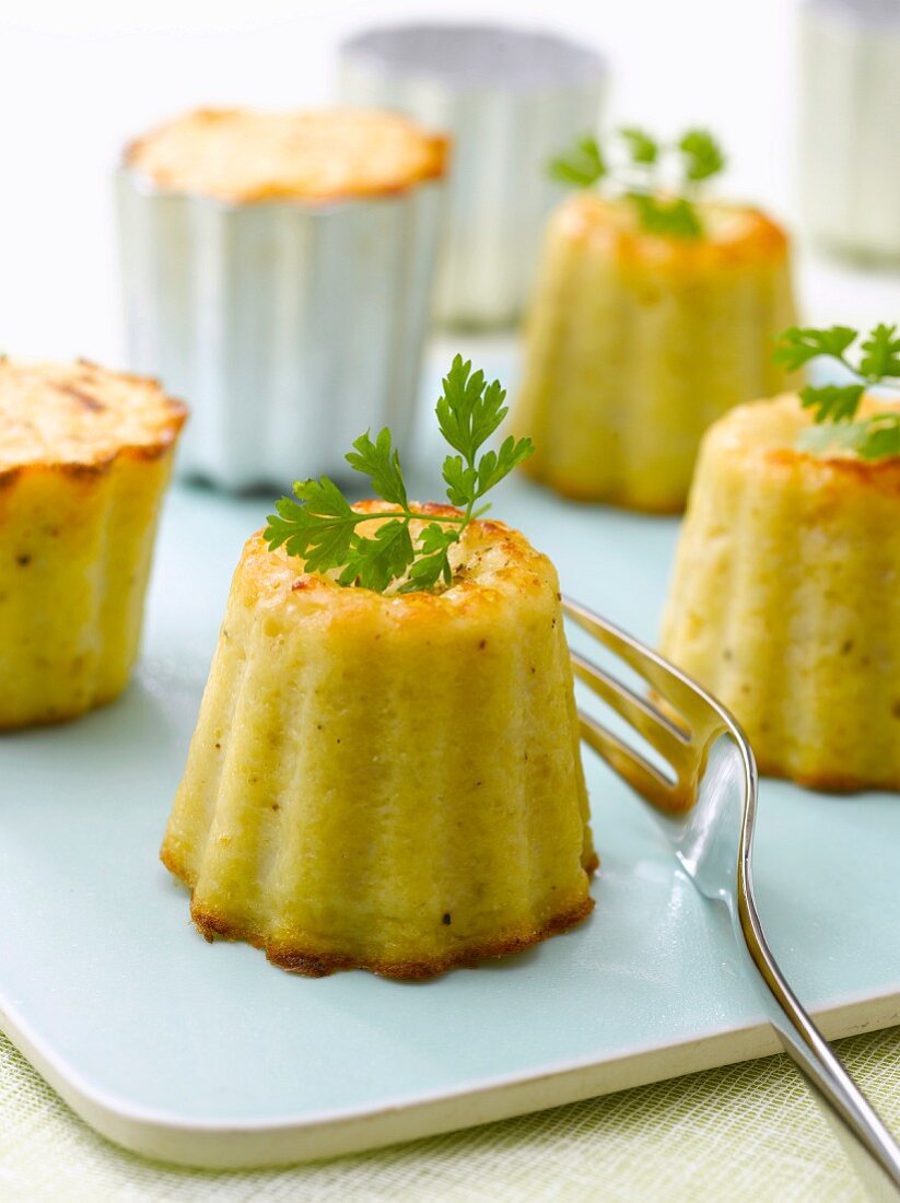 Cauliflower and parmesan Cannelés