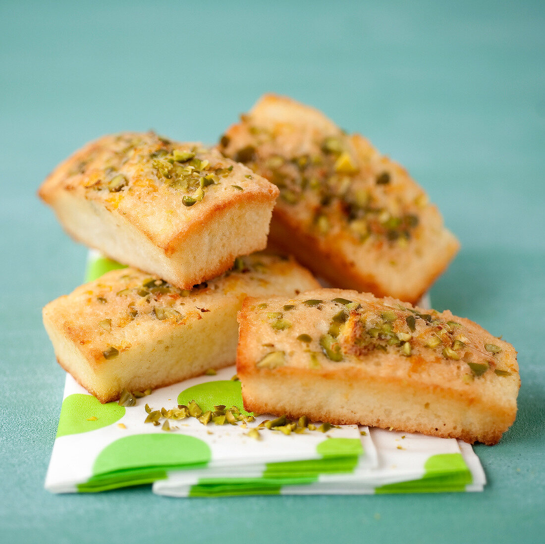 Lemon-pistachio mini Financiers