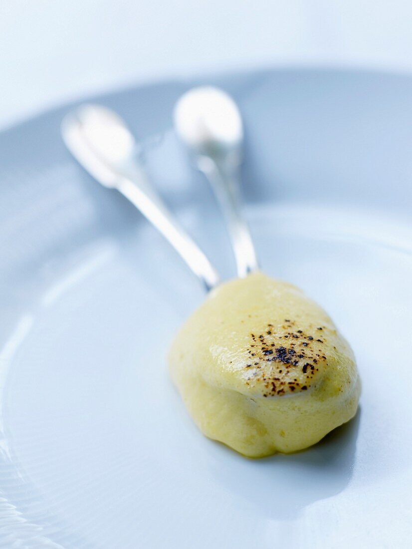 Sweet corn Aligot made with Gruyère and cheese from Minas Gerais