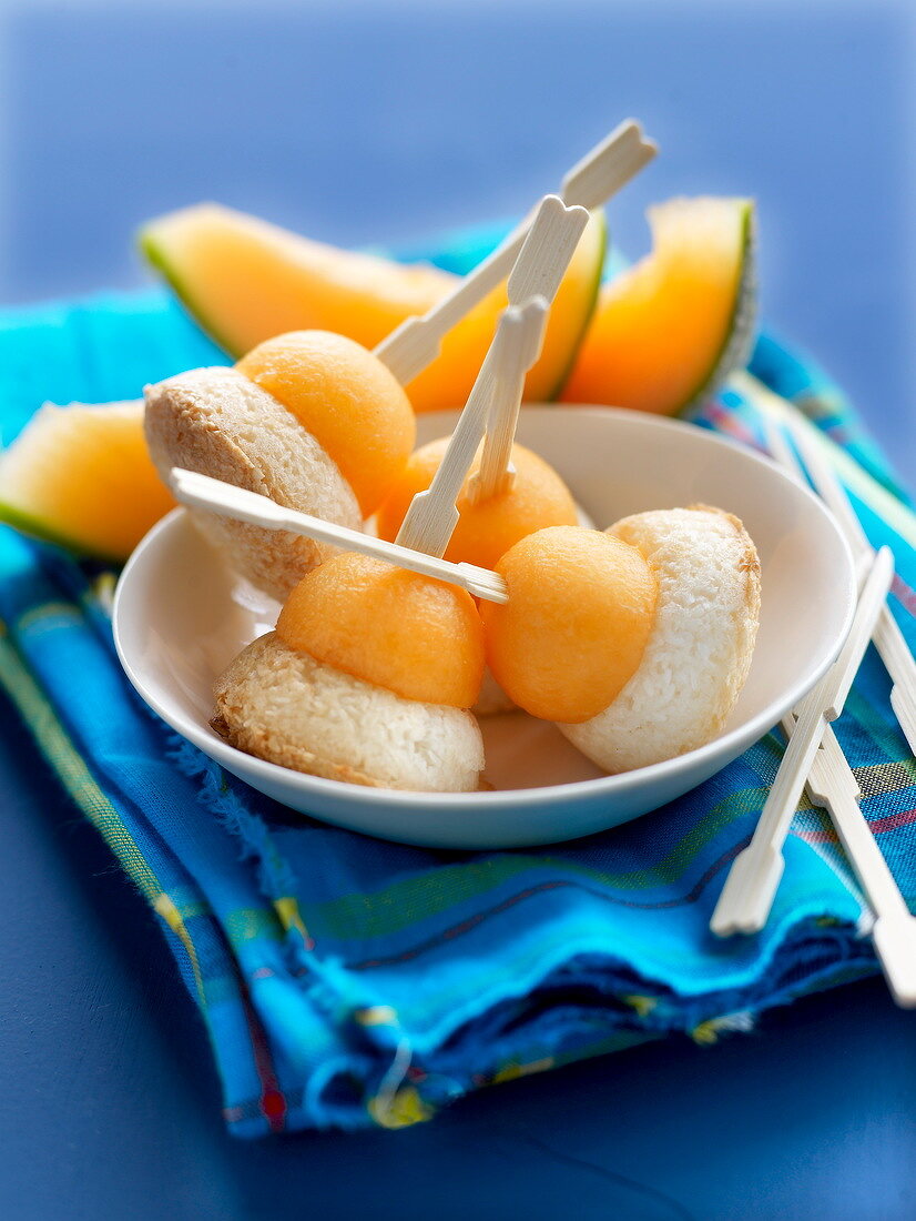 Soft coconut cookie and apricot bites