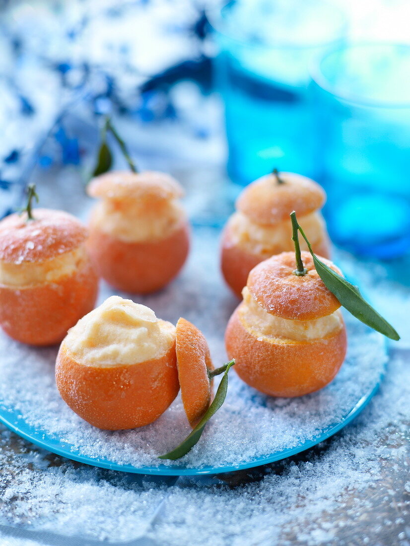 Iced clementines