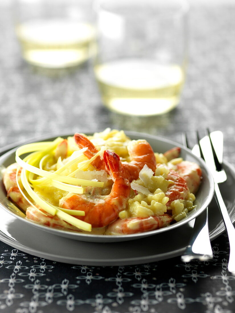 Risotto mit Garnelen