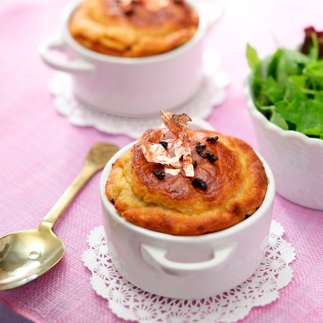 Foie gras and truffle soufflé