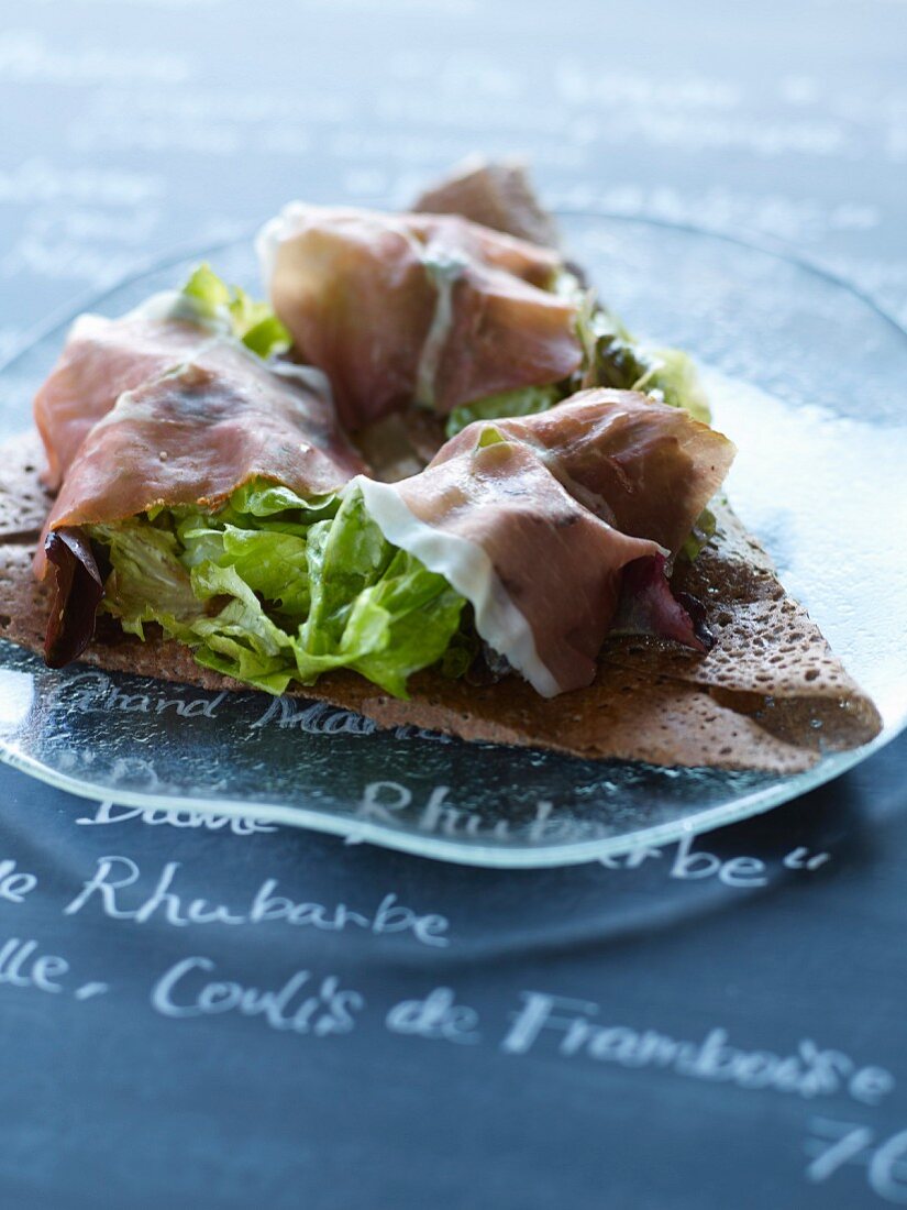 Raw ham Galette