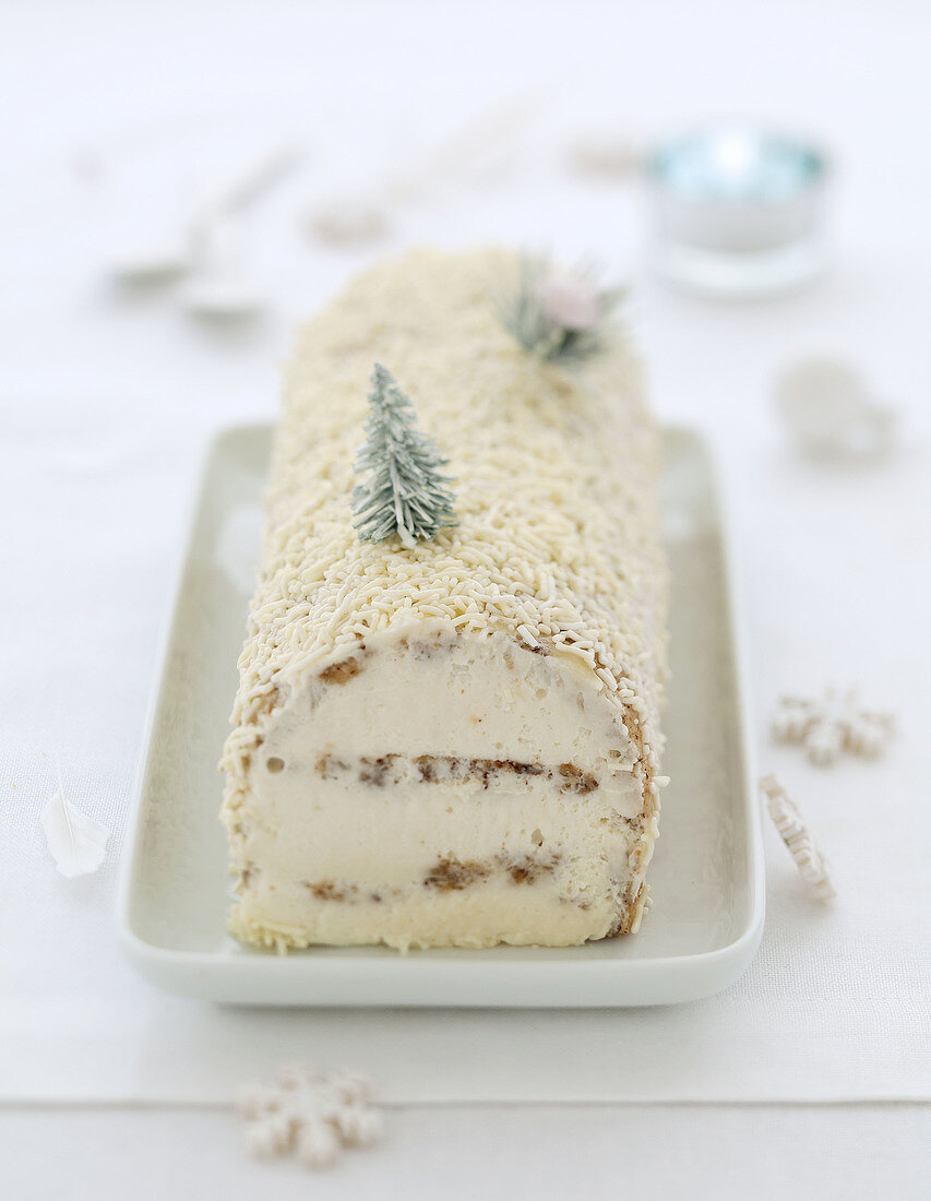 White log cake