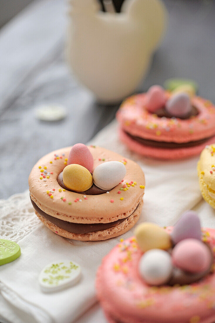 Easter macaroons