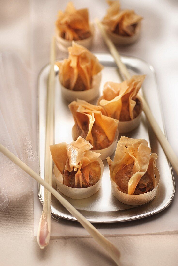 Pork and citronella fried dumplings