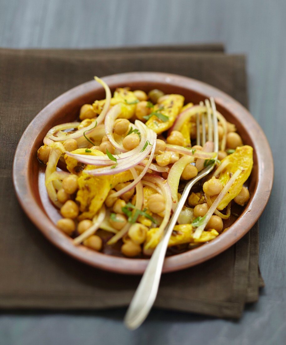 Moroccan-style chickpea salad