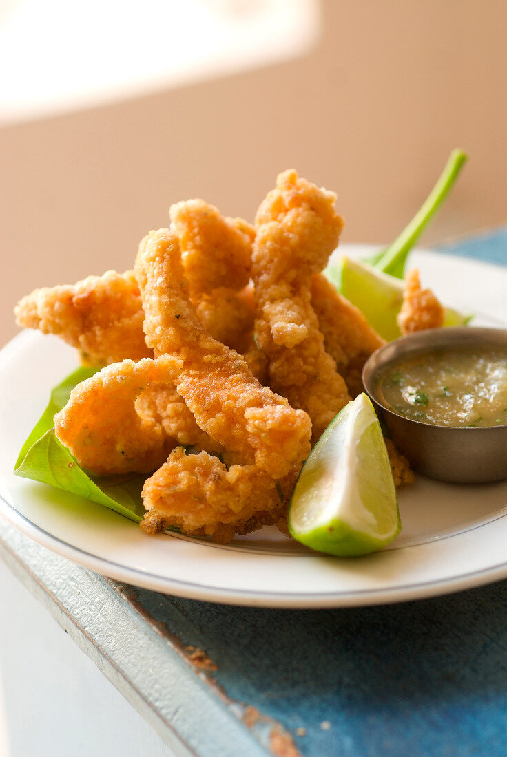 Fischnuggets mit Limettensauce