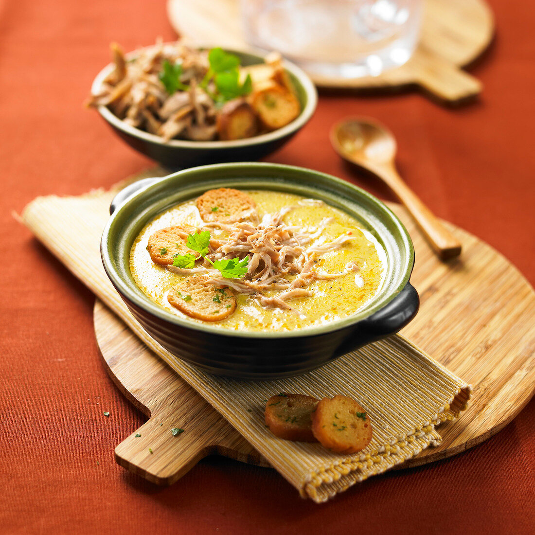 Wildkaninchensuppe mit Curry