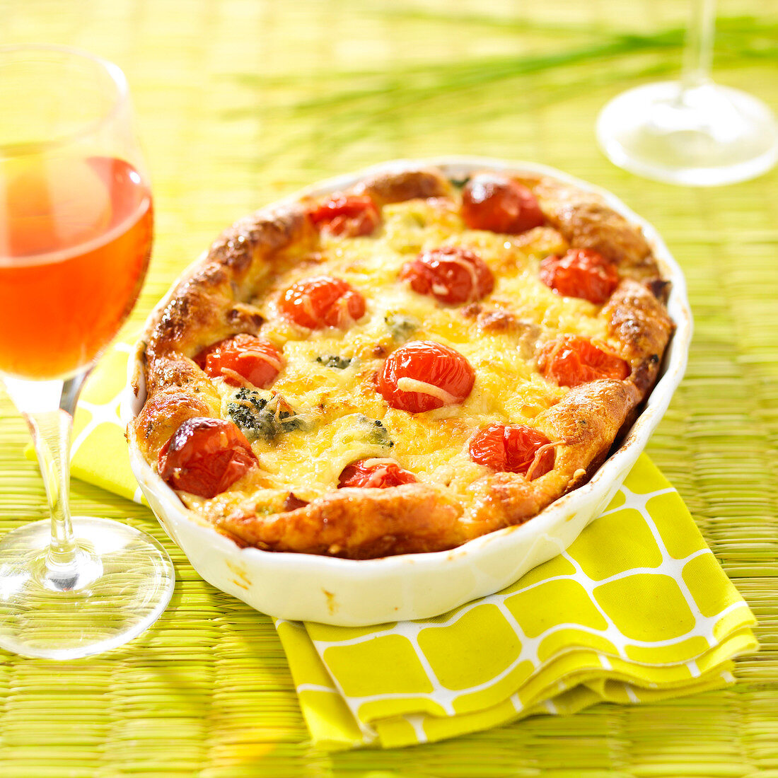 Tomaten-Brokkoli-Clafoutis