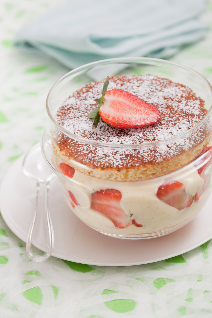 Individual revisited strawberry tiramisu