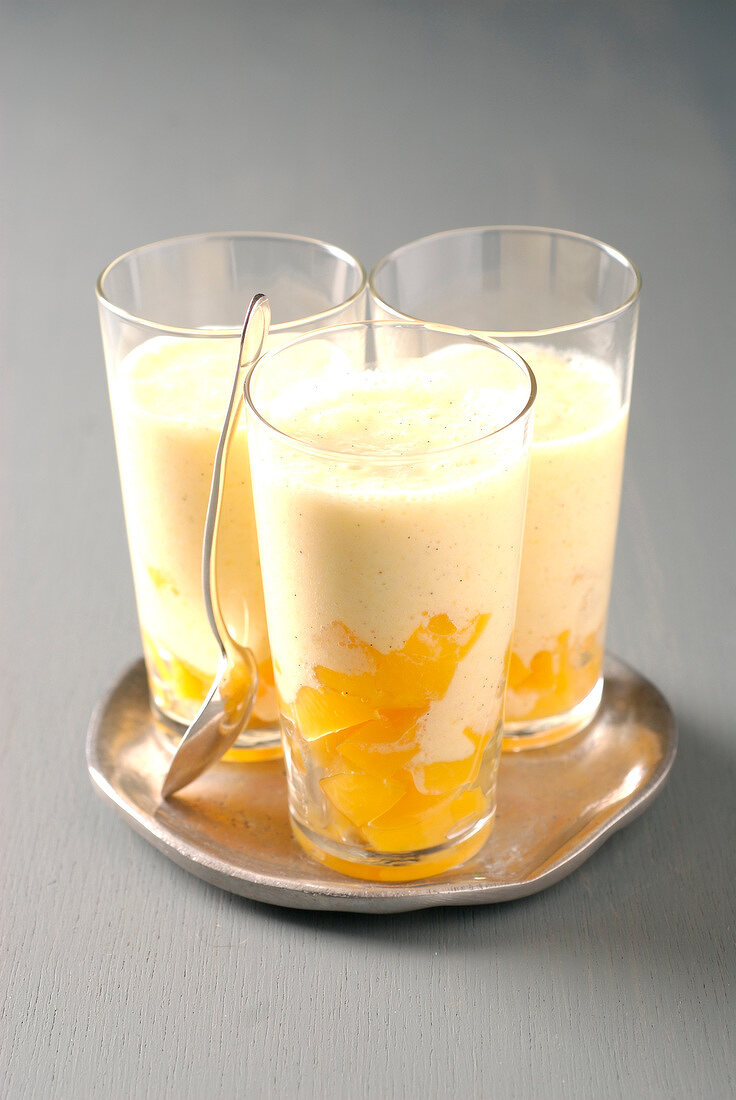 Pfirsich-Vanille-Milchshake