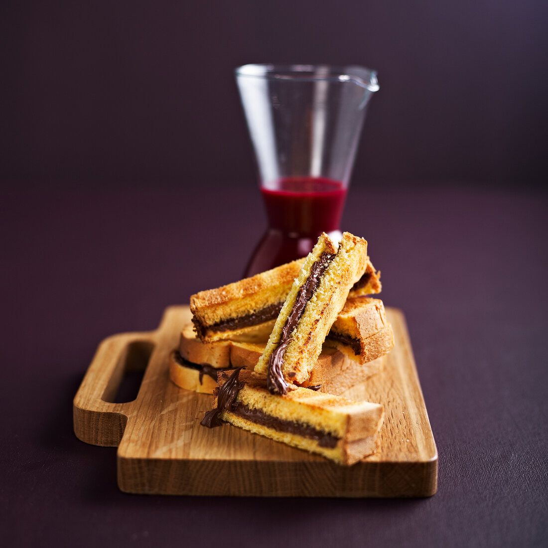 Brioche-Toast mit Nutella