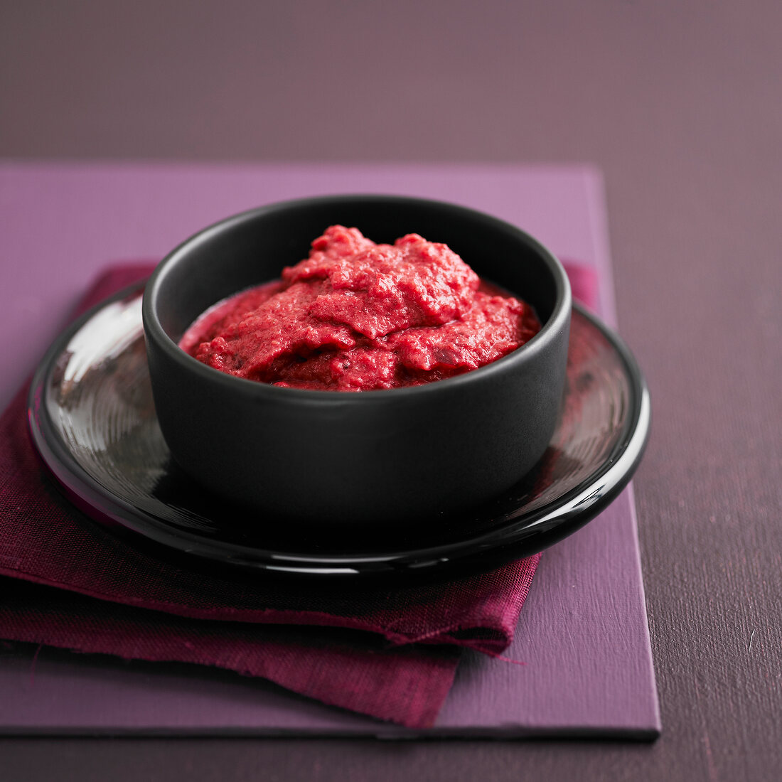 Beetroot and celery puree