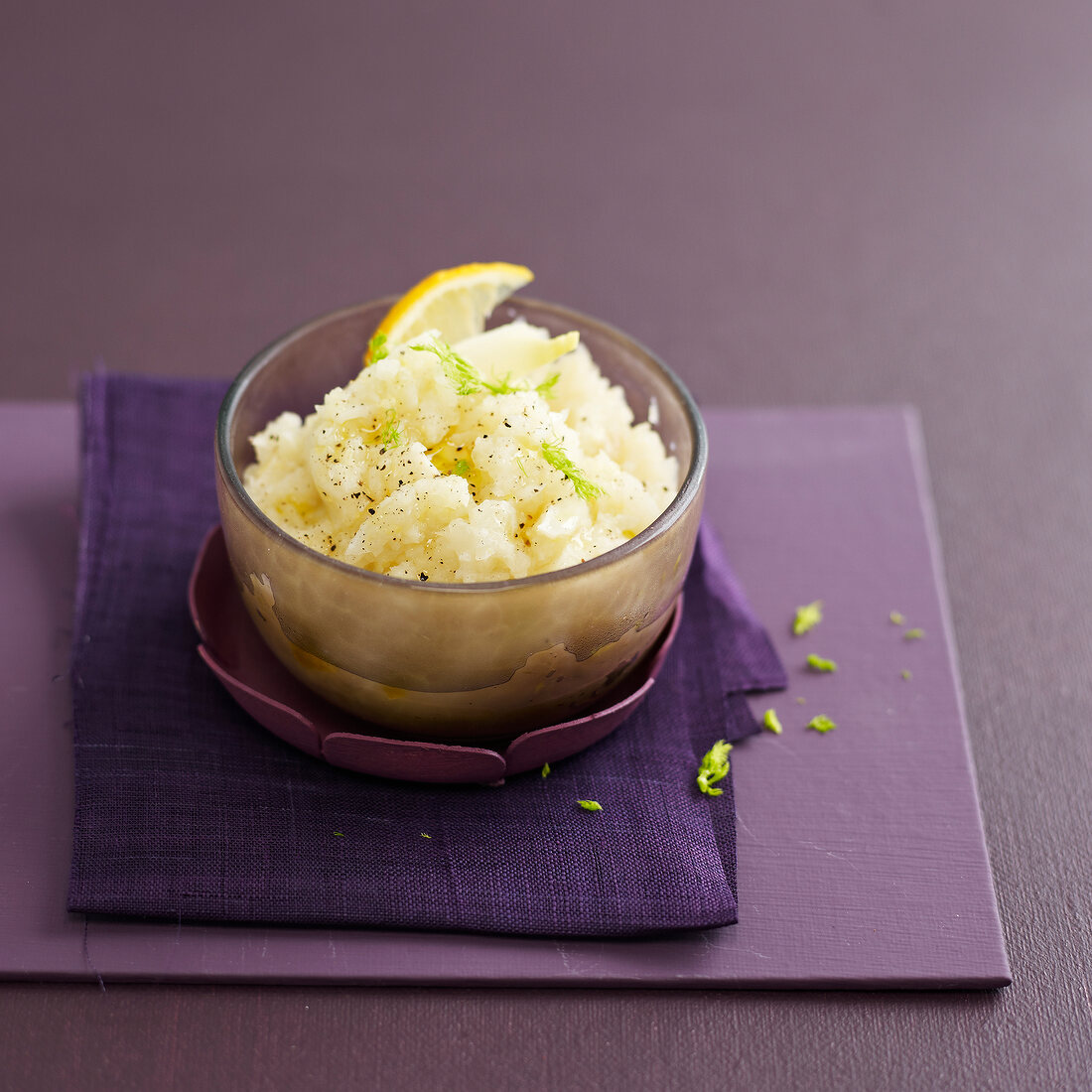 Fennel puree with garlic and lemon