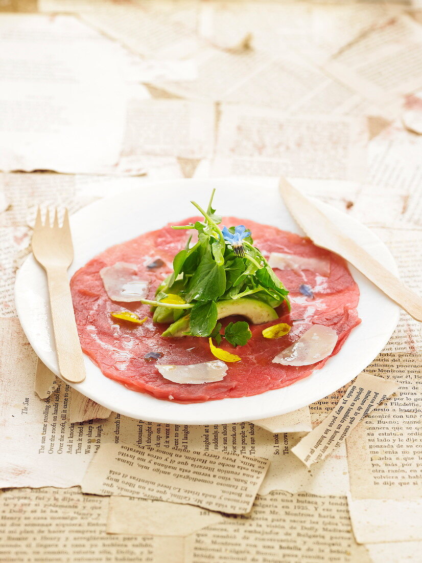 Beef carpaccio