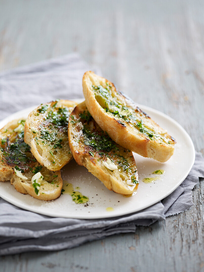 Garlic and herb toasted bread