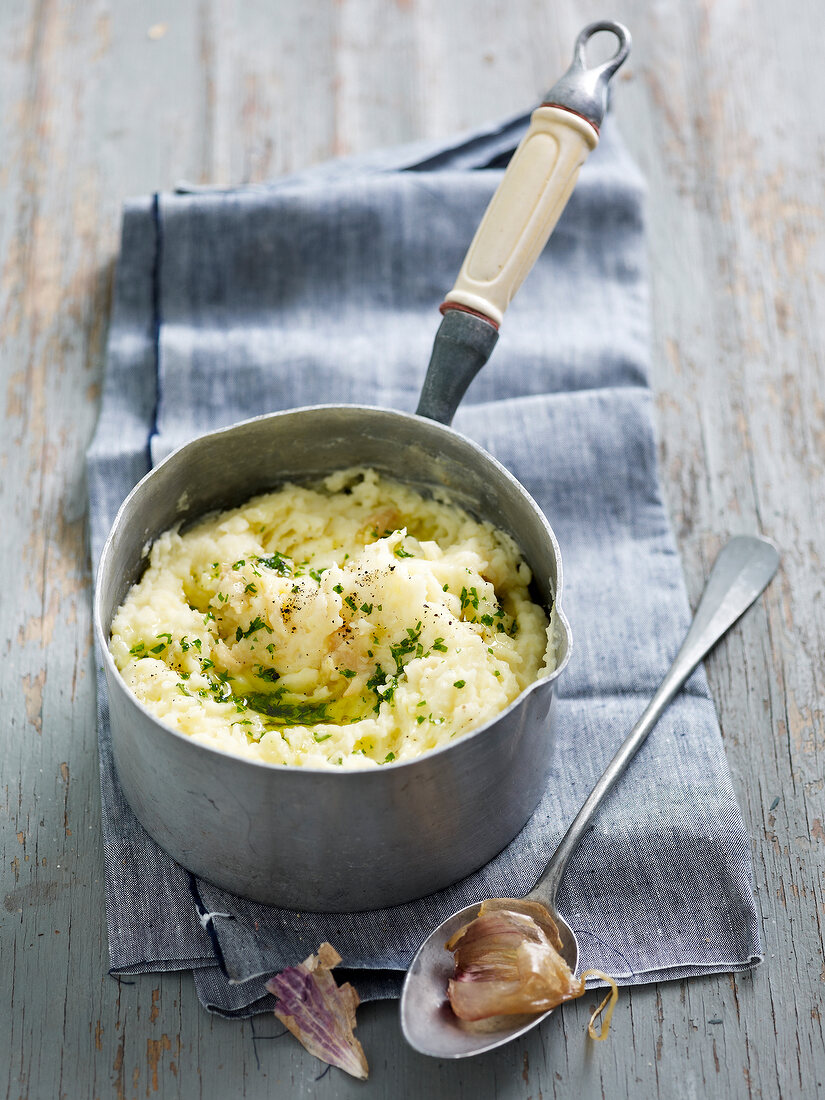 Kartoffelpüree mit Knoblauch