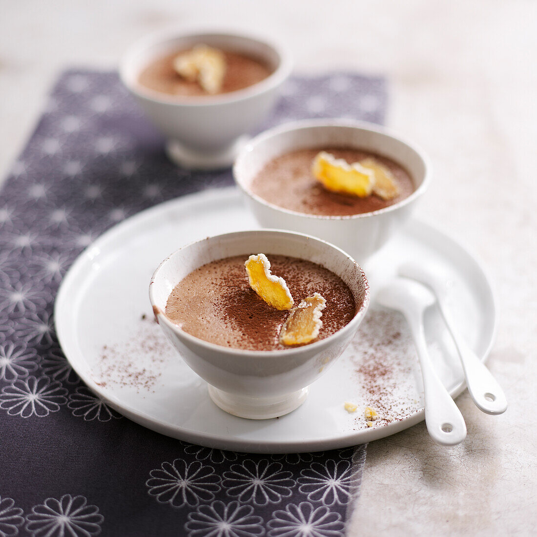 Chocolate and ginger mousse