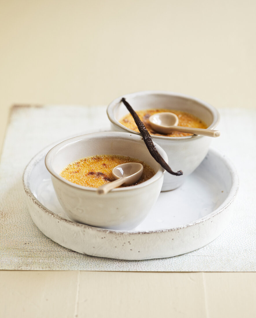 Creme Brulée mit Vanilleschote