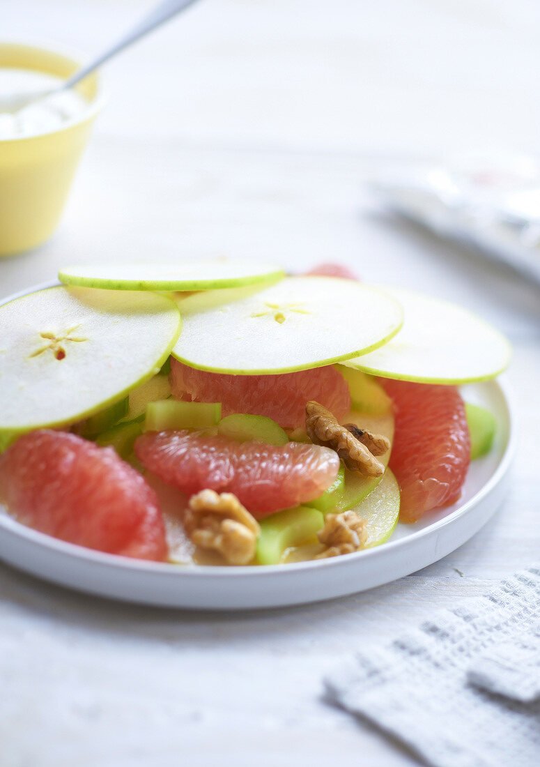 Waldorfsalat, mal anders, mit Grapefruit