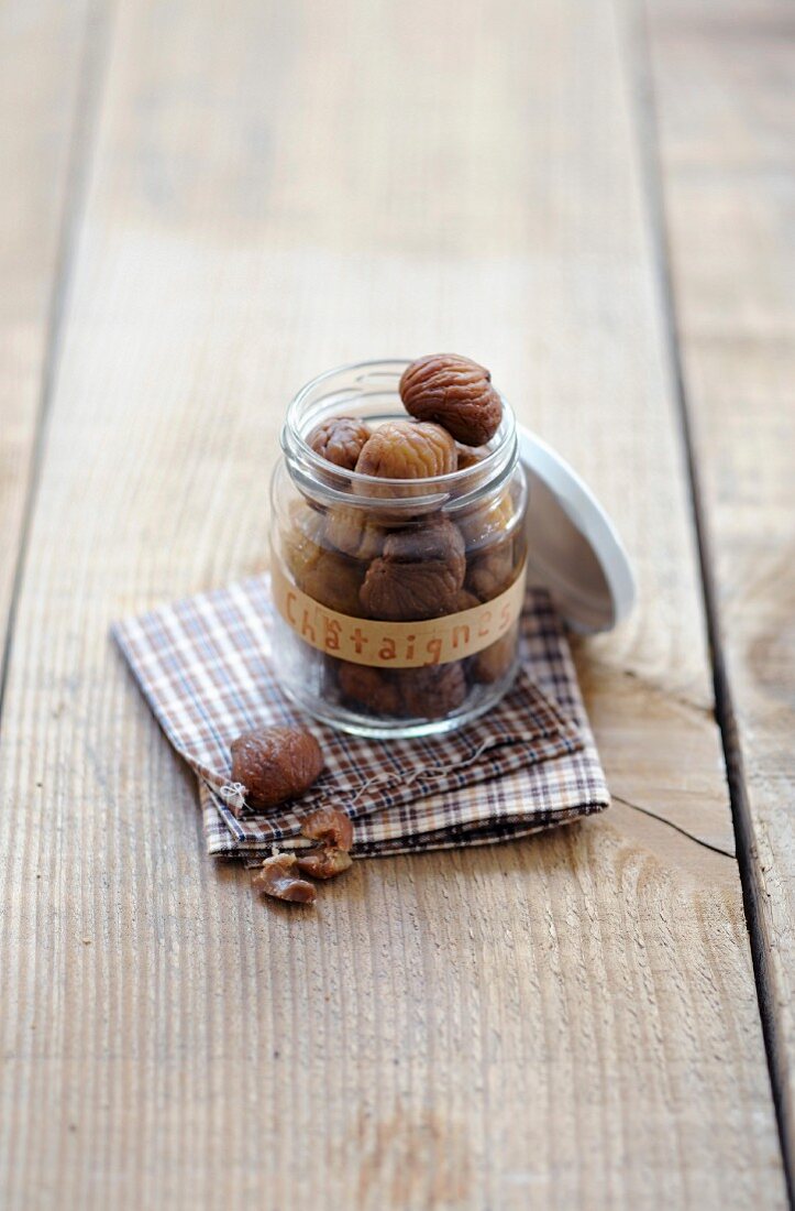 Jar of chestnuts