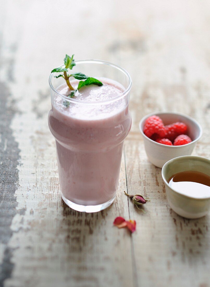 Rose Raspberry Lassi