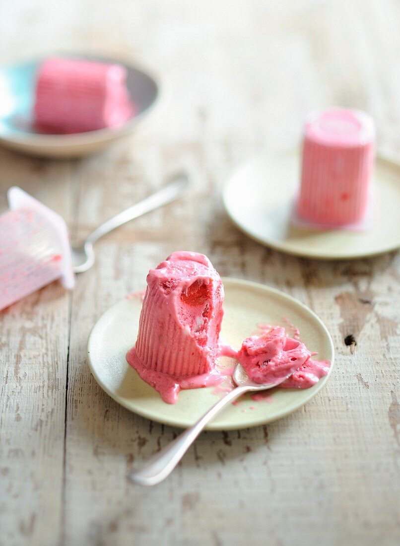 Iced cherry Petit-suisse