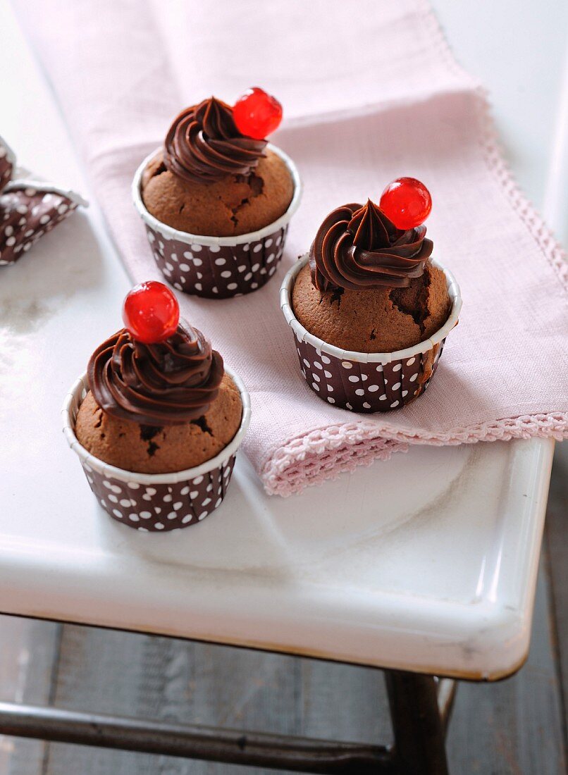 Schokoladen-Cupcakes