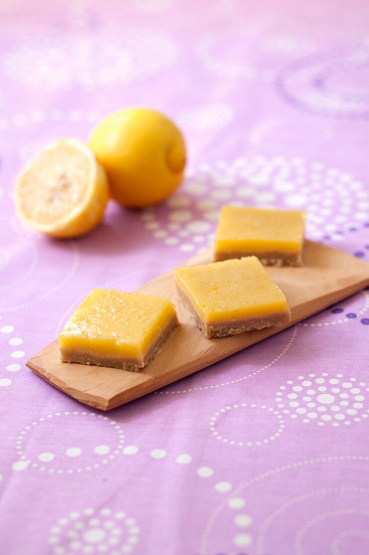 Lemon curd squares
