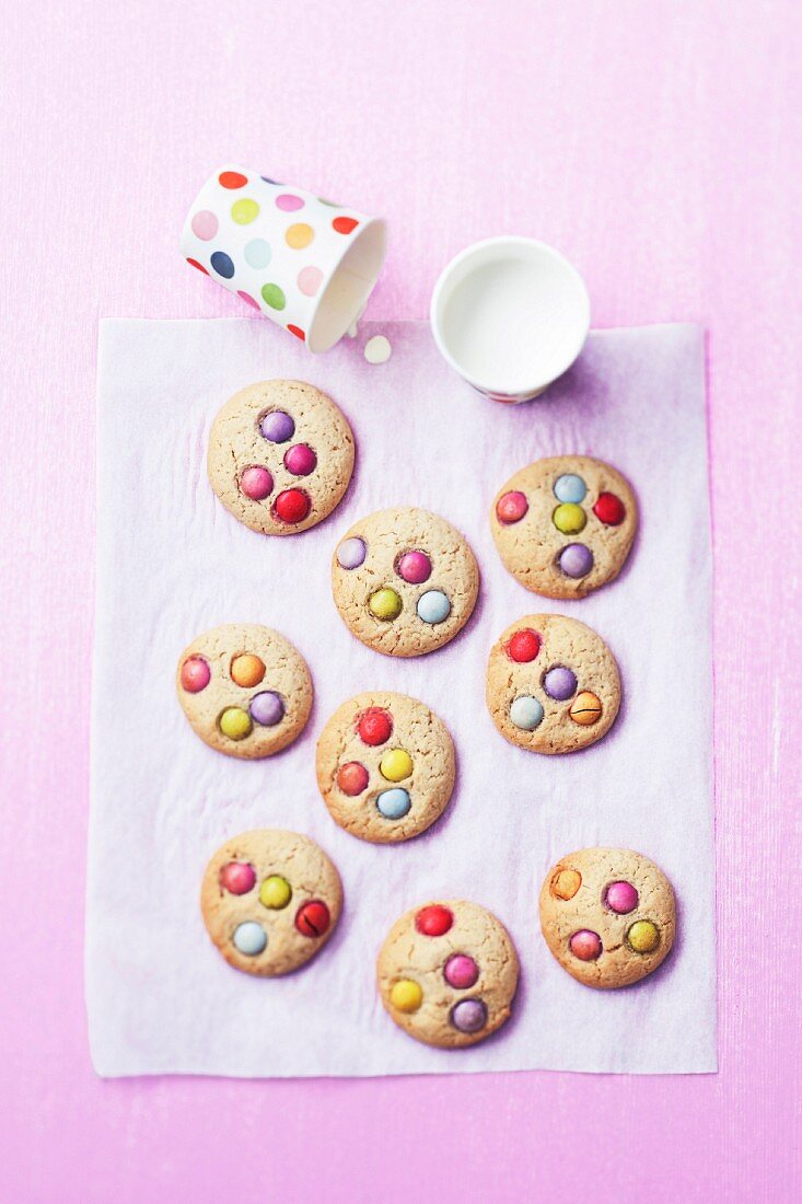 Smartie cookies