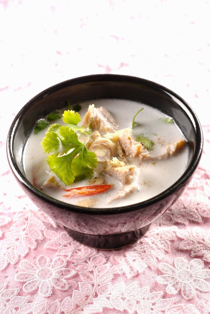 Pork and coconut milk soup