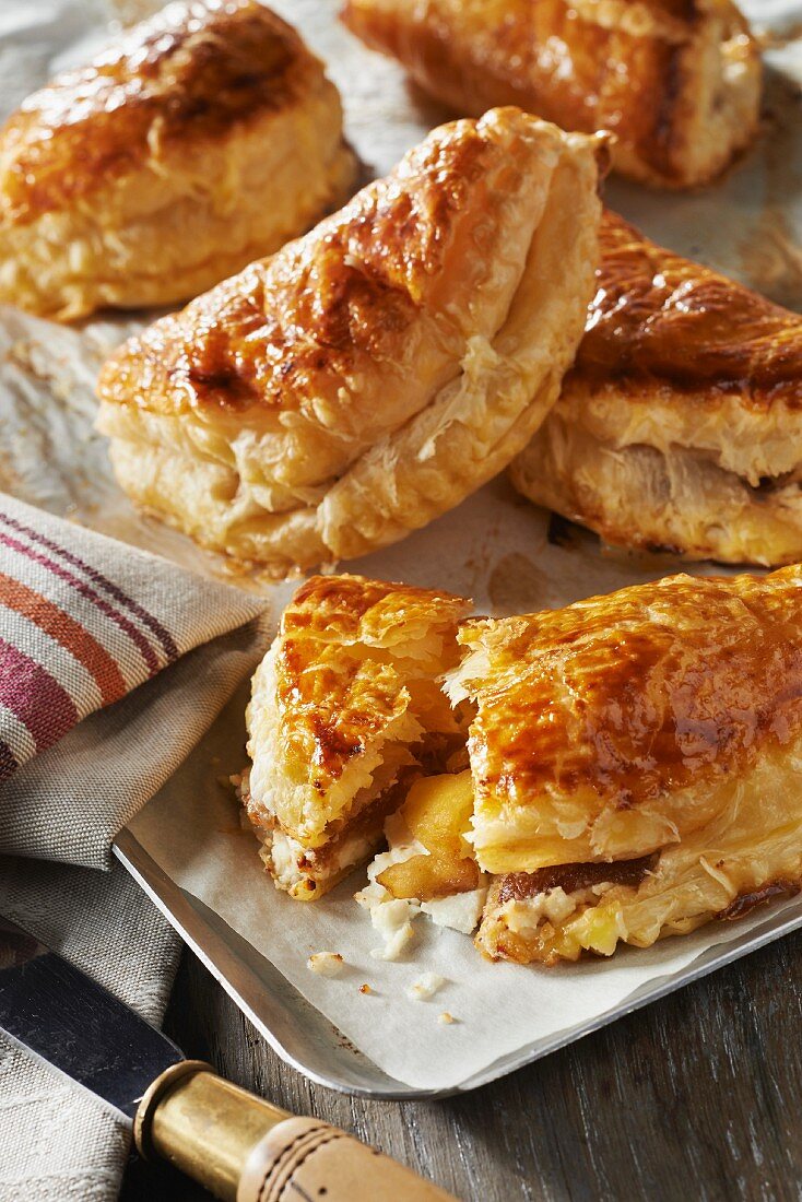 Apple, balsamic and Sheep's milk cream cheese turnovers