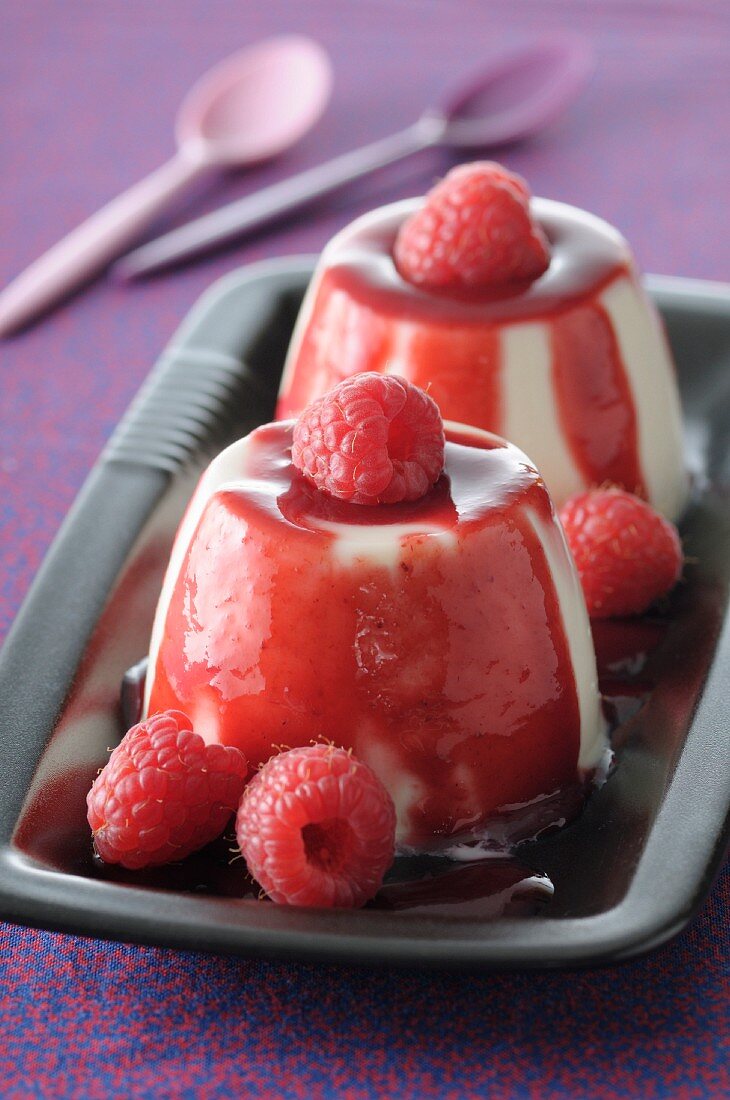 Himbeer-Panna Cotta