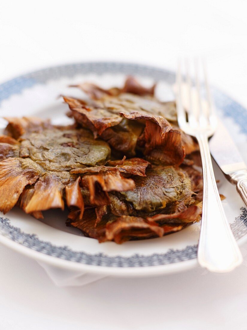 Jewish fried artichokes