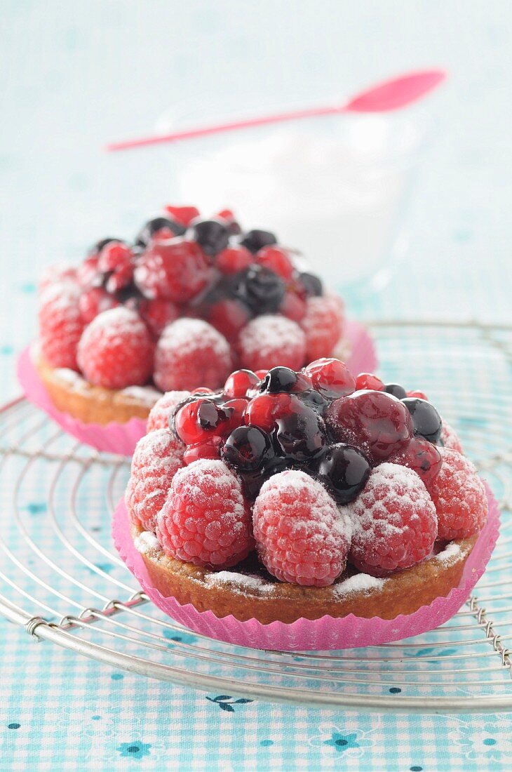 Wild fruit tartlets